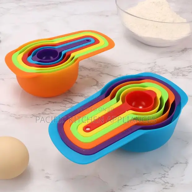 Kitchencentre 6-Piece Measuring Cups Set - Rangi Mbalimbali - 1