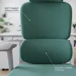 Kiti cha Meneja wa Orthopedic cha Kitambaa cha Kijani - 4