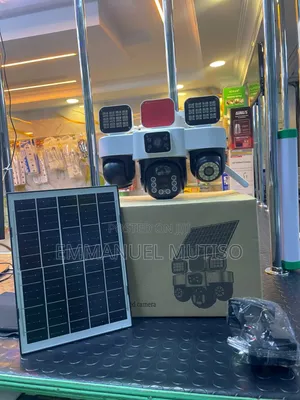 Solar CCTV Camera with 3 Independent Cameras & 4G