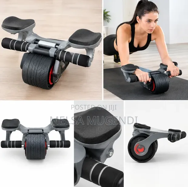 Ab Roller ya Gym Nyumbani na Msaada wa Kiwiko - 1