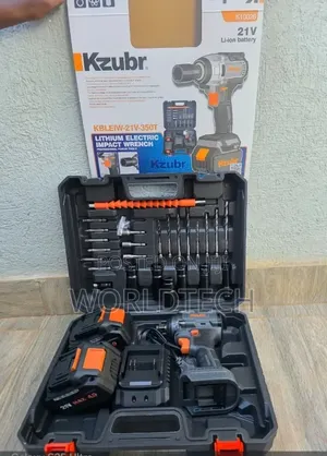 21V Kzubr Impact Wrench Isiyo na Kamba na Seti