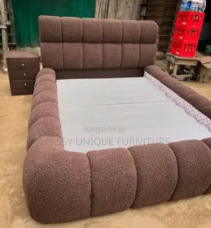 Kitanda cha Bubble cha Kahawia cha Boucle 5x6