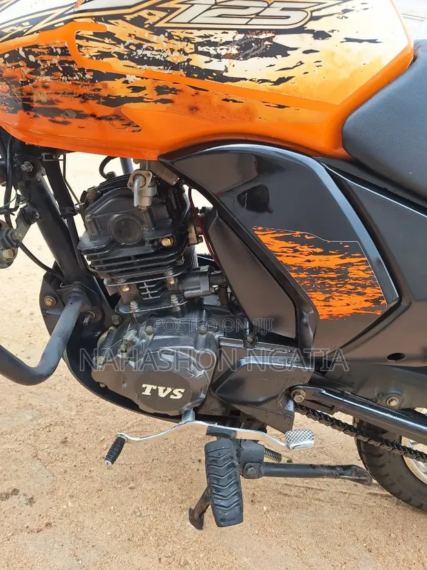TVS 2022 Motorcycle - Orange - 1
