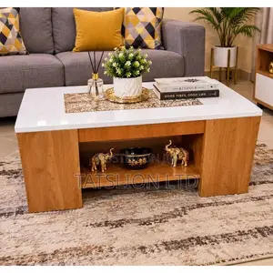 Modern Executive Julz Coffee Marble Laminated Coffee Table