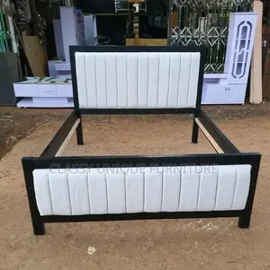 5x6 Black & White Bed Frame