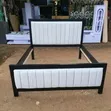 5x6 Black & White Bed Frame - 1