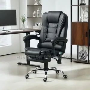 High Back Leather Office Chair | Ergonomic Home Office Chair