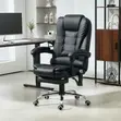High Back Leather Office Chair | Ergonomic Home Office Chair - 1