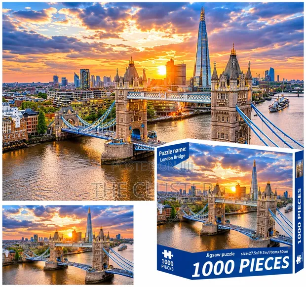 London Bridge 1000 Piece Jigsaw Puzzle - 1