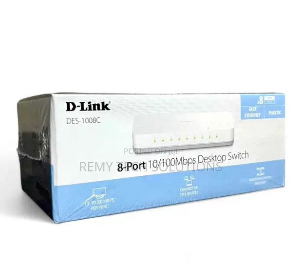 D-Link DES-1008C 8-Port Fast Ethernet Switch - 1