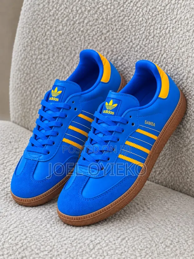 Viatu vya Adidas Samba vya Ngozi vya Kawaida - 1