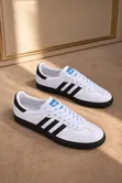 Viatu vya Adidas Samba vya Ngozi vya Kawaida - 5