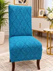 6 Pcs Plush Jacquard Dining Seat Covers - 1