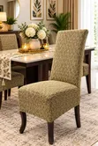 6 Pcs Plush Jacquard Dining Seat Covers - 2