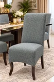 6 Pcs Plush Jacquard Dining Seat Covers - 4
