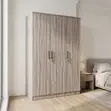 Home Palace 3-Door Bedroom Wardrobe - 1.9M High - 3