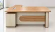 Beige Executive Office Desk - 2
