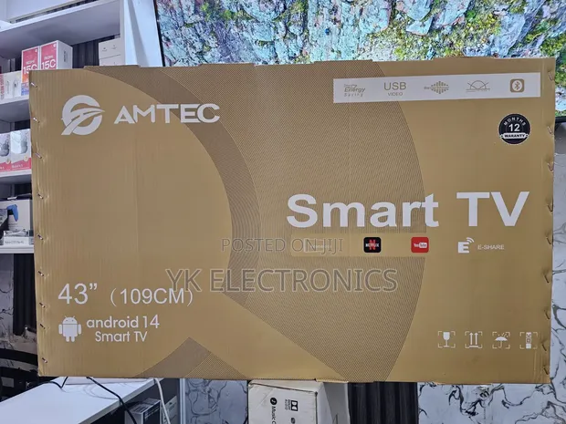 Amtec 43" FHD Smart Android TV: 43L12 - 1