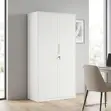 Steel 2-Door Lockable Office Storage Cabinet - 3