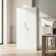 Steel 2-Door Lockable Office Storage Cabinet - 4