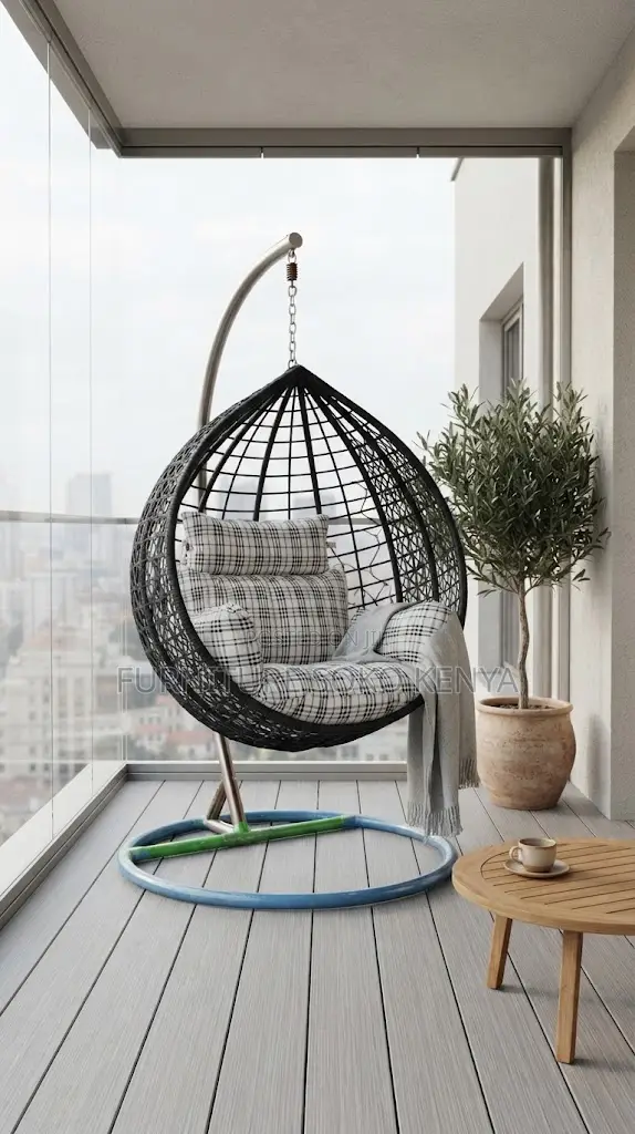 Swinging Balcony Chair | Outdoor Hammock Seat - 1