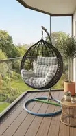 Swinging Balcony Chair | Outdoor Hammock Seat - 5