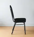 Ergonomic Stackable Black Auditorium Conference Chair - 3