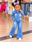 Stylish 2-Piece Denim Set (Ages 2-9) - 1