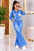 Stylish 2-Piece Denim Set (Ages 2-9) - 2
