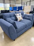 Seti ya Sofa ya Viti 5 - Kitambaa cha Kisasa cha Bluu - 2