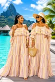 Elegant Ruffles Flowy Maxi Summer Dress - 2