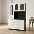 Home Palace 3-Door White MDF Kitchen Storage Cabinet - 1