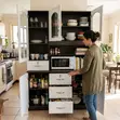 Home Palace 3-Door White MDF Kitchen Storage Cabinet - 4