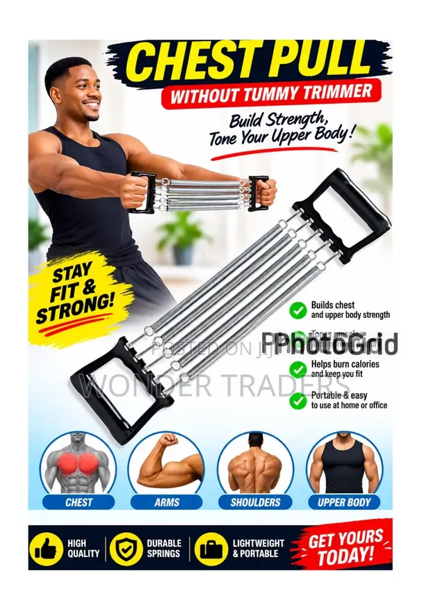 Chest Pull Exerciser (Without Tummy Trimmer) - 1