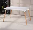 Patio 120cm Meza ya Kulia Nyeupe ya Mstatili - 2