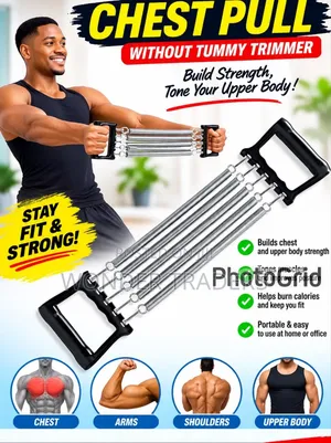 Chest Pull Exerciser - Portable Upper Body Resistance Training