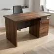 Meza ya Ofisi ya Mbao Iliyo Nyooka ya 1400mm - 4