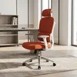 Kiti cha Ofisi cha Rangi ya Chungwa cha Ergonomic - 2