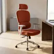 Kiti cha Ofisi cha Rangi ya Chungwa cha Ergonomic - 5