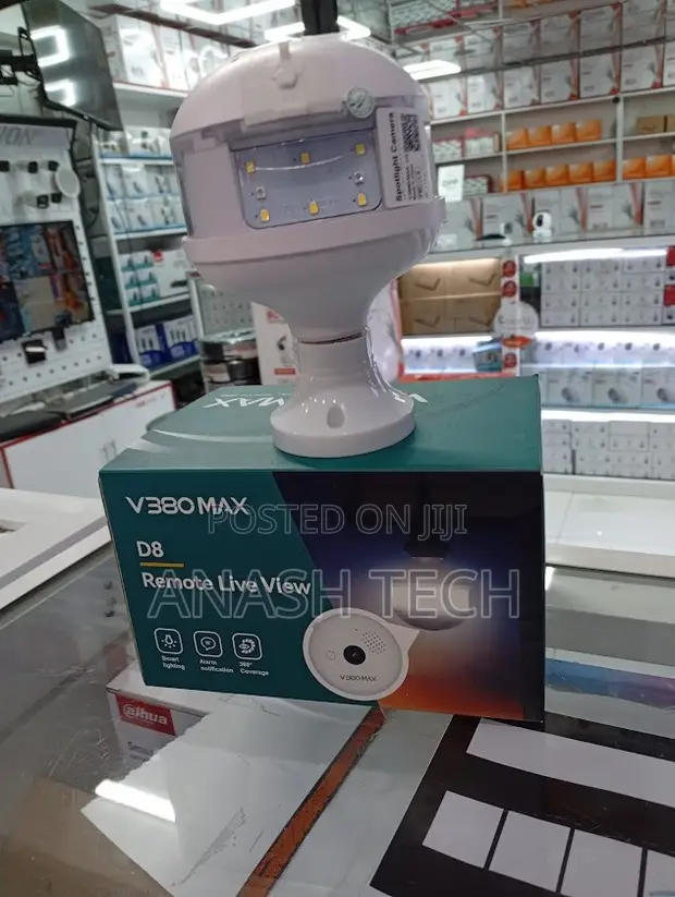 V380 Max D8 Indoor Bulb Camera - Remote Viewing - 1
