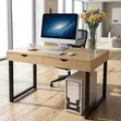 Office Desk with Double Storage Drawers - 1