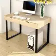 Office Desk with Double Storage Drawers - 3