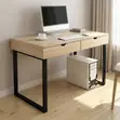 Office Desk with Double Storage Drawers - 4