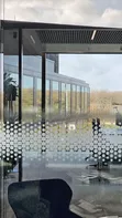 Frosted Gradient Dotted Film for Glass Partitions - 1