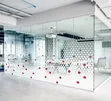 Frosted Gradient Dotted Film for Glass Partitions - 2