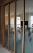 Modern Gradient Dotted Frosted Film for Glass Doors - 2