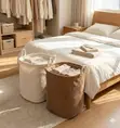 60L Corduroy Basket ya Kufulia - 1
