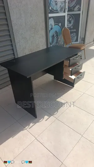 Boss Office Products 1.2m Office Desk - Black