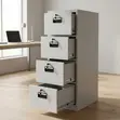 Heavy-Duty 4-Drawer Office File Cabinet - 2