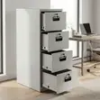 Heavy-Duty 4-Drawer Office File Cabinet - 4